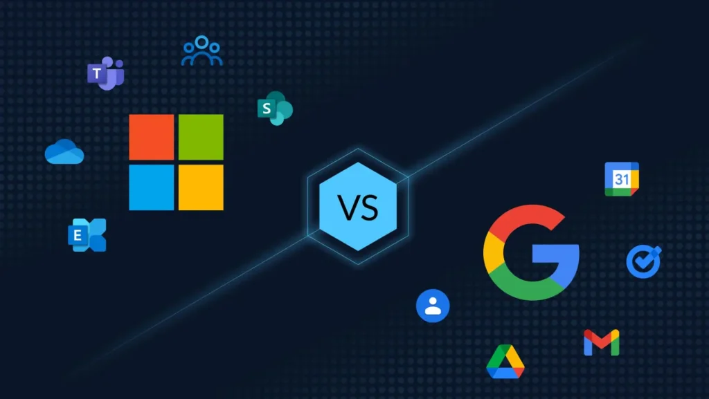 Diferencia entre Microsoft 365 y Google workspace